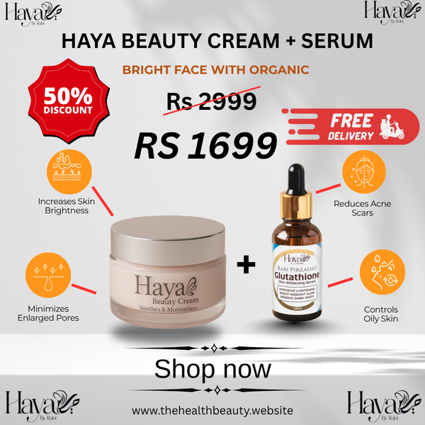Haya beauty cream + Haya glutathione serum